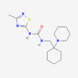 molecular formula C16H27N5OS B5895851 N-(3-methyl-1,2,4-thiadiazol-5-yl)-N'-[(1-piperidin-1-ylcyclohexyl)methyl]urea 