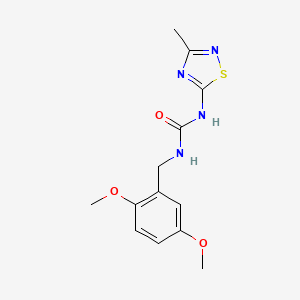 molecular formula C13H16N4O3S B5895878 N-(2,5-dimethoxybenzyl)-N'-(3-methyl-1,2,4-thiadiazol-5-yl)urea 