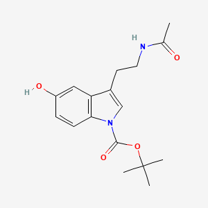 molecular formula C17H22N2O4 B589588 N-Acetyl-N-tert-butoxycarbonyl Serotonin CAS No. 1329837-64-0