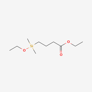 molecular formula C10H22O3Si B589591 Ethyl 4-[ethoxy(dimethyl)silyl]butanoate CAS No. 149792-75-6