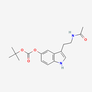 molecular formula C17H22N2O4 B589596 N-Acetyl-O-tert-butoxycarbonyl Serotonin CAS No. 1329624-51-2