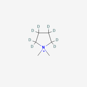 molecular formula C6H14N+ B589598 N,N-Dimethylpyrrolidinium-d8 Chloride CAS No. 189570-22-7