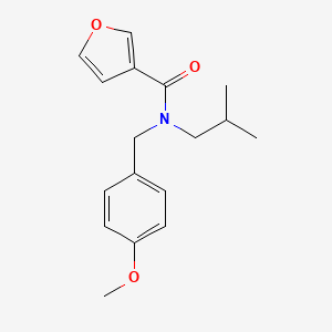 molecular formula C17H21NO3 B5895992 N-isobutyl-N-(4-methoxybenzyl)-3-furamide 