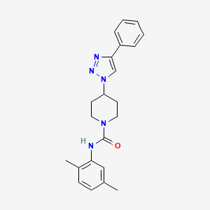 molecular formula C22H25N5O B5896037 N-(2,5-dimethylphenyl)-4-(4-phenyl-1H-1,2,3-triazol-1-yl)piperidine-1-carboxamide 