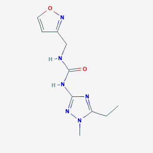 molecular formula C10H14N6O2 B5896060 N-(5-ethyl-1-methyl-1H-1,2,4-triazol-3-yl)-N'-(isoxazol-3-ylmethyl)urea 