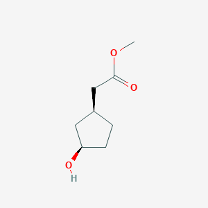 (1S,3R)-3-Hydroxycyclopentane acetic acid methyl ester