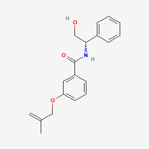 molecular formula C19H21NO3 B5896159 N-[(1S)-2-hydroxy-1-phenylethyl]-3-[(2-methylprop-2-en-1-yl)oxy]benzamide 