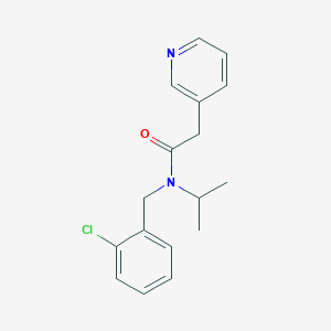 molecular formula C17H19ClN2O B5896168 N-(2-chlorobenzyl)-N-isopropyl-2-pyridin-3-ylacetamide 