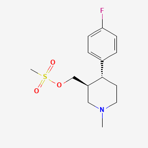 molecular formula C14H20FNO3S B589618 Paroxol Methanesulfonate CAS No. 608521-21-7