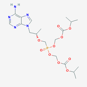 [[(2S)-1-(6-aminopurin-9-yl)propan-2-yl]oxymethyl-(propan-2-yloxycarbonyloxymethoxy)phosphoryl]oxymethyl propan-2-yl carbonate
