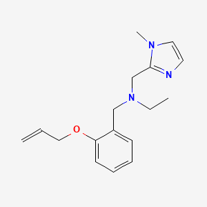 molecular formula C17H23N3O B5896206 N-[2-(allyloxy)benzyl]-N-[(1-methyl-1H-imidazol-2-yl)methyl]ethanamine 