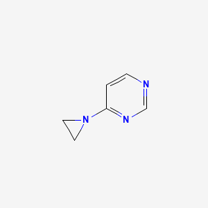 molecular formula C6H7N3 B589634 4-(Aziridin-1-yl)pyrimidine CAS No. 140212-80-2