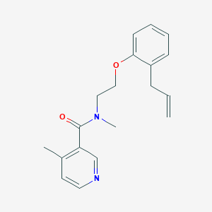 molecular formula C19H22N2O2 B5896375 N-[2-(2-allylphenoxy)ethyl]-N,4-dimethylnicotinamide 
