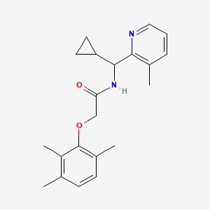 molecular formula C21H26N2O2 B5896429 N-[cyclopropyl(3-methylpyridin-2-yl)methyl]-2-(2,3,6-trimethylphenoxy)acetamide 