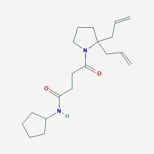 molecular formula C19H30N2O2 B5896531 N-cyclopentyl-4-(2,2-diallylpyrrolidin-1-yl)-4-oxobutanamide 