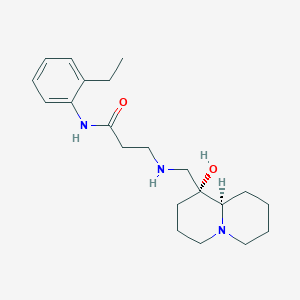 molecular formula C21H33N3O2 B5896537 N-(2-ethylphenyl)-3-({[(1R,9aR)-1-hydroxyoctahydro-2H-quinolizin-1-yl]methyl}amino)propanamide 