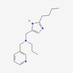 molecular formula C17H26N4 B5896731 N-[(2-butyl-1H-imidazol-4-yl)methyl]-N-(pyridin-3-ylmethyl)propan-1-amine 