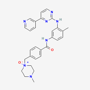 4-Methyl-1-(4-((4-methyl-3-((4-(pyridin-3-yl)pyrimidin-2-yl)amino)phenyl)carbamoyl)benzyl)piperazine 1-oxide