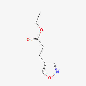 molecular formula C8H11NO3 B589678 Ethyl 3-(isoxazol-4-yl)propanoate CAS No. 141679-80-3