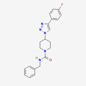 molecular formula C21H22FN5O B5896785 N-benzyl-4-[4-(4-fluorophenyl)-1H-1,2,3-triazol-1-yl]piperidine-1-carboxamide 