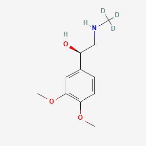 molecular formula C11H17NO3 B589679 (-)-Normacromerine-d3 CAS No. 1329805-62-0