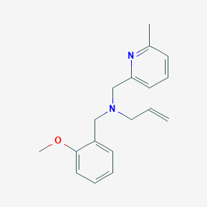 molecular formula C18H22N2O B5896823 N-(2-methoxybenzyl)-N-[(6-methylpyridin-2-yl)methyl]prop-2-en-1-amine 