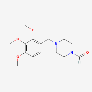 4-[(2,3,4-Trimethoxyphenyl)methyl]piperazine-1-carbaldehyde