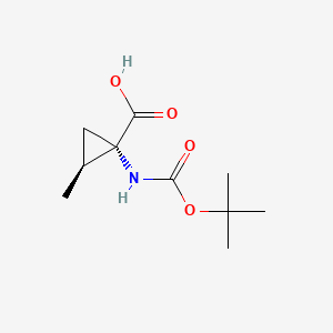 (1S,2S)-1-[(tert-Butoxycarbonyl)amino]-2-methylcyclopropane-1-carboxylic acid
