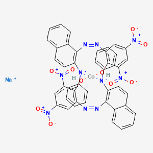 Phenol, 2,4-dinitro-6-((2-(phenylamino)-1-naphthalenyl)azo)-, cobalt complex