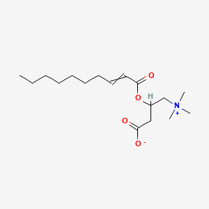 molecular formula C17H31NO4 B589686 3-[(Dec-2-enoyl)oxy]-4-(trimethylazaniumyl)butanoate CAS No. 137132-43-5