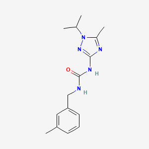 molecular formula C15H21N5O B5896896 N-(1-isopropyl-5-methyl-1H-1,2,4-triazol-3-yl)-N'-(3-methylbenzyl)urea 