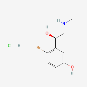 molecular formula C9H13BrClNO2 B589690 (R)-6-Bromo Phenylephrine Hydrochloride CAS No. 1391067-95-0