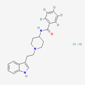 2,3,4,5,6-pentadeuterio-N-[1-[2-(1H-indol-3-yl)ethyl]piperidin-4-yl]benzamide;hydrochloride