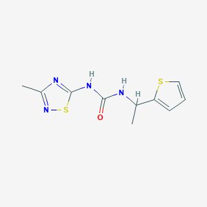 molecular formula C10H12N4OS2 B5897177 N-(3-methyl-1,2,4-thiadiazol-5-yl)-N'-[1-(2-thienyl)ethyl]urea 