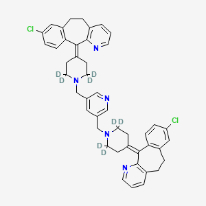 13-Chloro-2-[1-[[5-[[4-(13-chloro-4-azatricyclo[9.4.0.03,8]pentadeca-1(11),3(8),4,6,12,14-hexaen-2-ylidene)-2,2,6,6-tetradeuteriopiperidin-1-yl]methyl]pyridin-3-yl]methyl]-2,2,6,6-tetradeuteriopiperidin-4-ylidene]-4-azatricyclo[9.4.0.03,8]pentadeca-1(11),3(8),4,6,12,14-hexaene