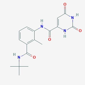 molecular formula C17H20N4O4 B5897352 N-{3-[(tert-butylamino)carbonyl]-2-methylphenyl}-2,6-dioxo-1,2,3,6-tetrahydropyrimidine-4-carboxamide 
