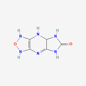 molecular formula C5H6N6O2 B589740 5-Oxa-2,4,6,8,10,12-hexazatricyclo[7.3.0.03,7]dodeca-1,3(7)-dien-11-one CAS No. 132497-20-2