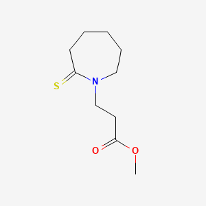 molecular formula C10H17NO2S B589744 1h-Azepine-1-propanoic acid,hexahydro-2-thioxo-,methyl ester CAS No. 125627-72-7