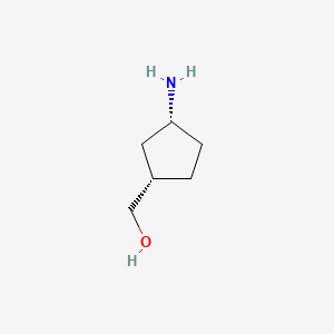 molecular formula C6H13NO B589749 ((1S,3R)-3-aminocyclopentyl)methanol CAS No. 1110772-11-6