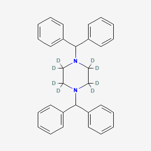 1,4-Bis(benzhydryl)piperazine-d8 Dihydrochloride