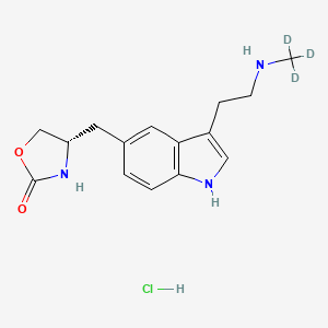 N-Desmethyl Zolmitriptan-d3 Hydrochloride