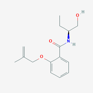 molecular formula C15H21NO3 B5897668 N-[(1S)-1-(hydroxymethyl)propyl]-2-[(2-methylprop-2-en-1-yl)oxy]benzamide 