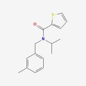 molecular formula C16H19NOS B5897710 N-isopropyl-N-(3-methylbenzyl)thiophene-2-carboxamide 