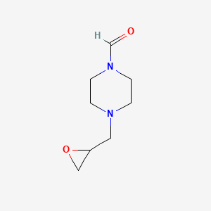 molecular formula C8H14N2O2 B589777 4-(Oxiran-2-ylmethyl)piperazine-1-carbaldehyde CAS No. 139605-65-5