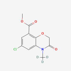 6-Chloro-3,4-dihydro-4-methyl-3-oxo-2H-1,4-benzoxazine-8-carboxylic Acid-d3 Methyl Ester