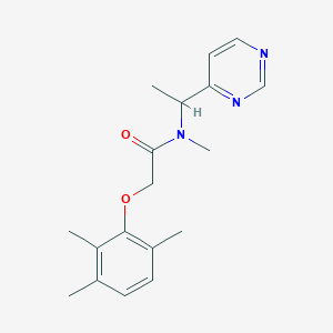 molecular formula C18H23N3O2 B5897818 N-methyl-N-(1-pyrimidin-4-ylethyl)-2-(2,3,6-trimethylphenoxy)acetamide 