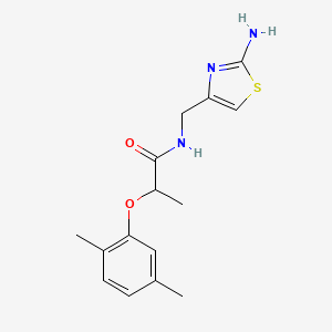 molecular formula C15H19N3O2S B5897919 N-[(2-amino-1,3-thiazol-4-yl)methyl]-2-(2,5-dimethylphenoxy)propanamide 