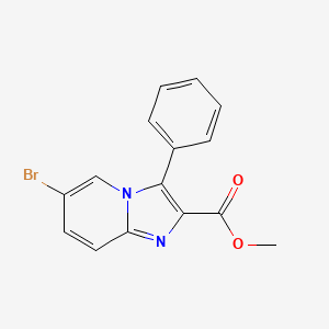 molecular formula C15H11BrN2O2 B589796 Methyl 6-bromo-3-phenylimidazo[1,2-A]pyridine-2-carboxylate CAS No. 132525-01-0