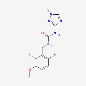 molecular formula C12H13F2N5O2 B5897969 N-(2,6-difluoro-3-methoxybenzyl)-N'-(1-methyl-1H-1,2,4-triazol-3-yl)urea 