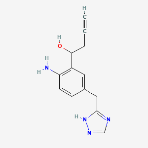 2-(1-Hydroxy-3-butynyl)-4-(1,2,4-triazolylmethyl)aniline